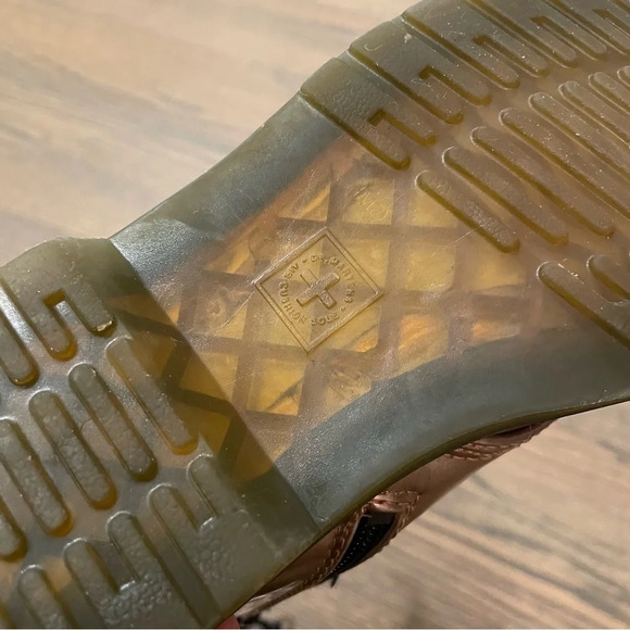 Dr.Martens Kids 1460 Boots vegan lace up boots ROSE GOLD CHROME PAINT METALLIC - Picture 14 of 16